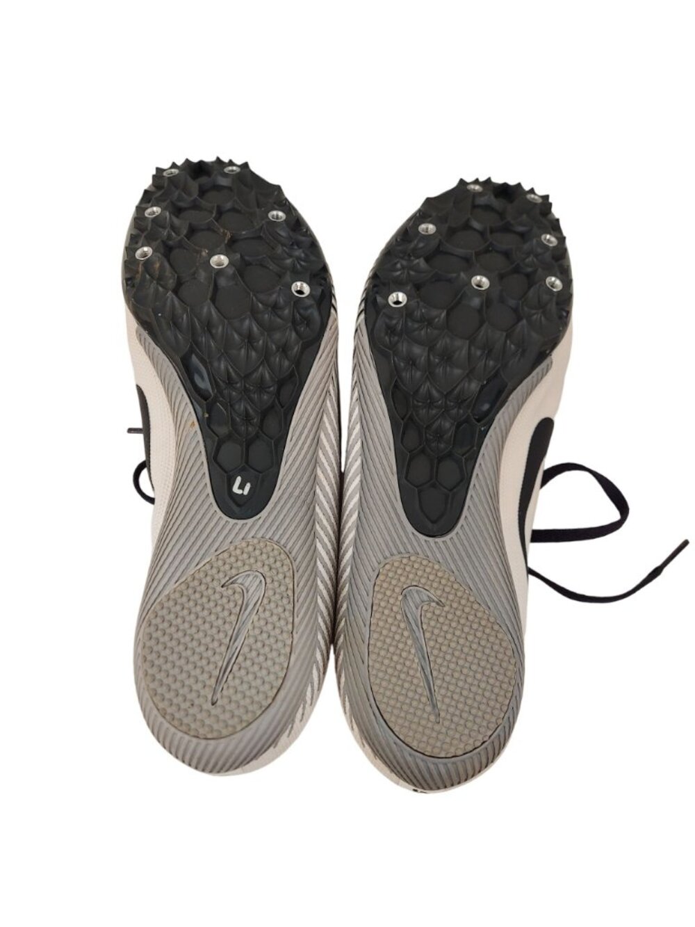 Nike Racing Shoe Mens 11.5 Multi Use Zoom Rival Black White Performance Athletic - Picture 5 of 12